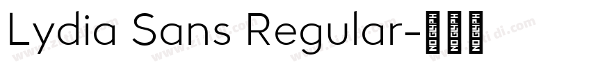 Lydia Sans Regular字体转换